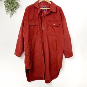 GAP • Long Line Burnt Orange Shacket